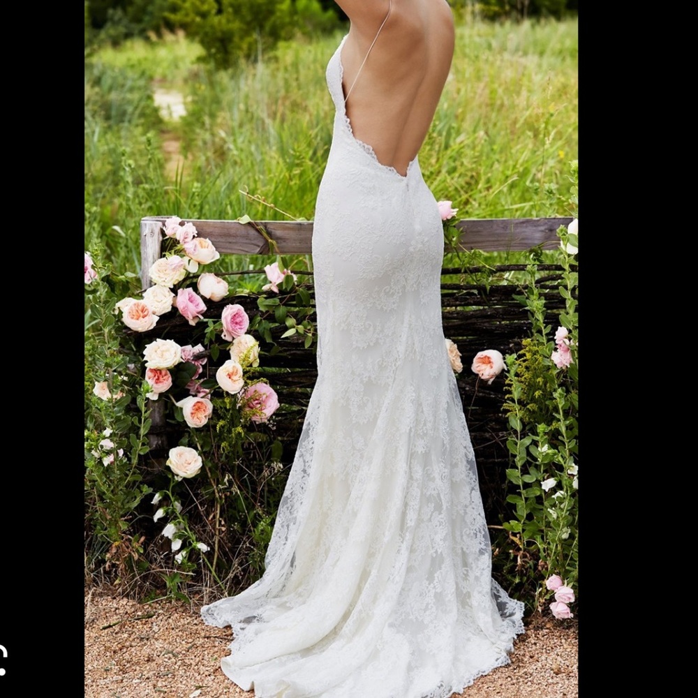 Willowby Watters Inez backless wedding dress size 0